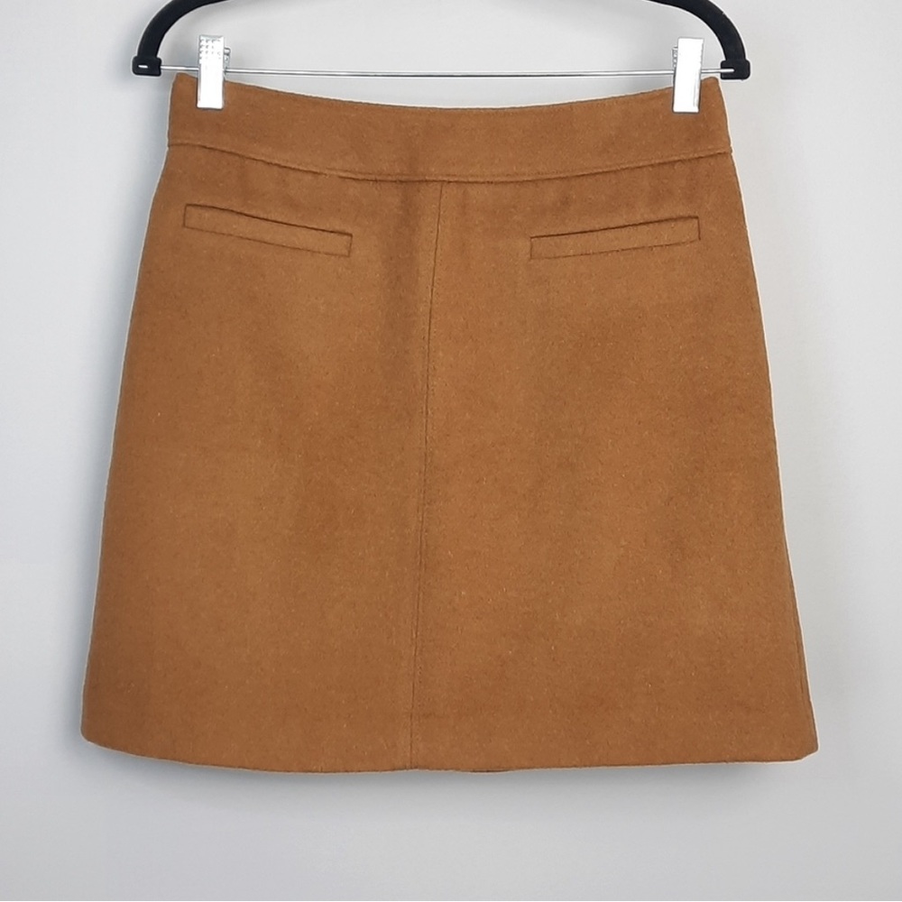 Loft Tan Wool Blend Skirt size 4
